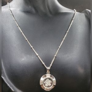 925 silver chain nataliya v collister "NVC" and Crystal Floating of flower